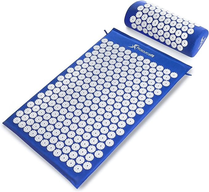 ProsourceFit Acupressure Mat and Pillow Set for Back/Neck Pain Relief and Muscle Relaxation, Larg... | Amazon (US)