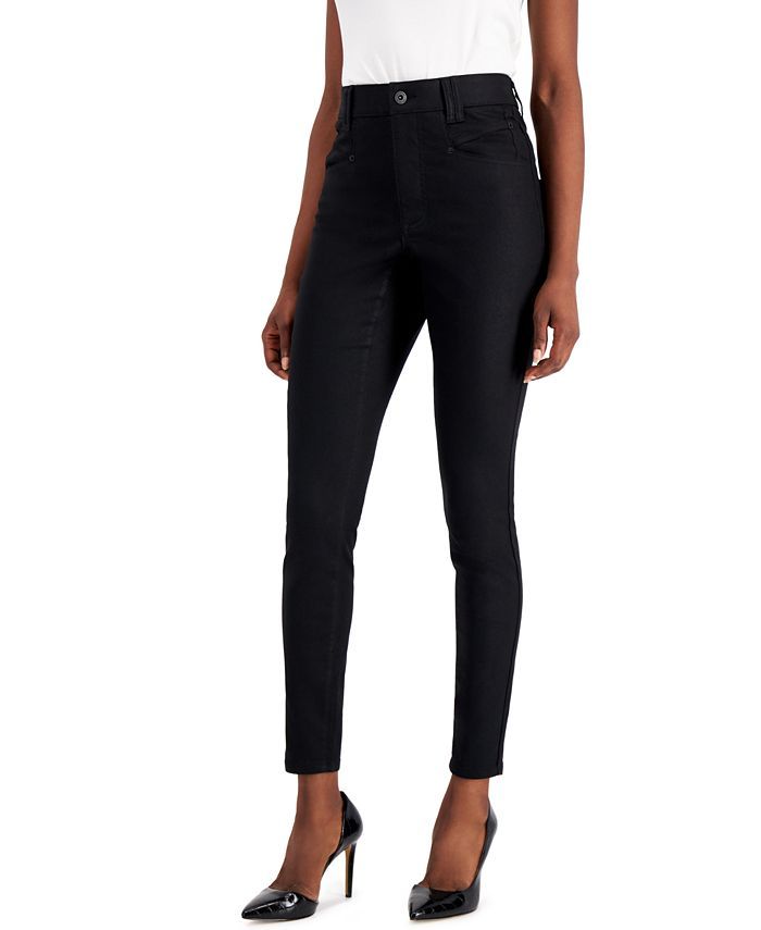 INC International Concepts Coated Skinny Jeans, Created for Macy's & Reviews - Jeans - Women - Ma... | Macys (US)
