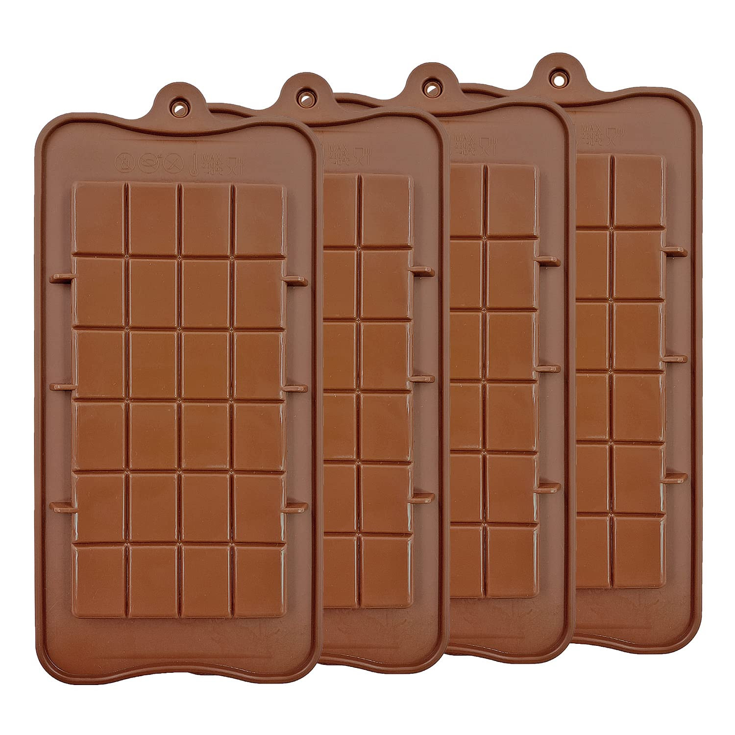 Silicone Break-Apart Chocolate, Food Grade Non-Stick Protein and Energy Bar Mold (Chocolate Bar M... | Amazon (US)