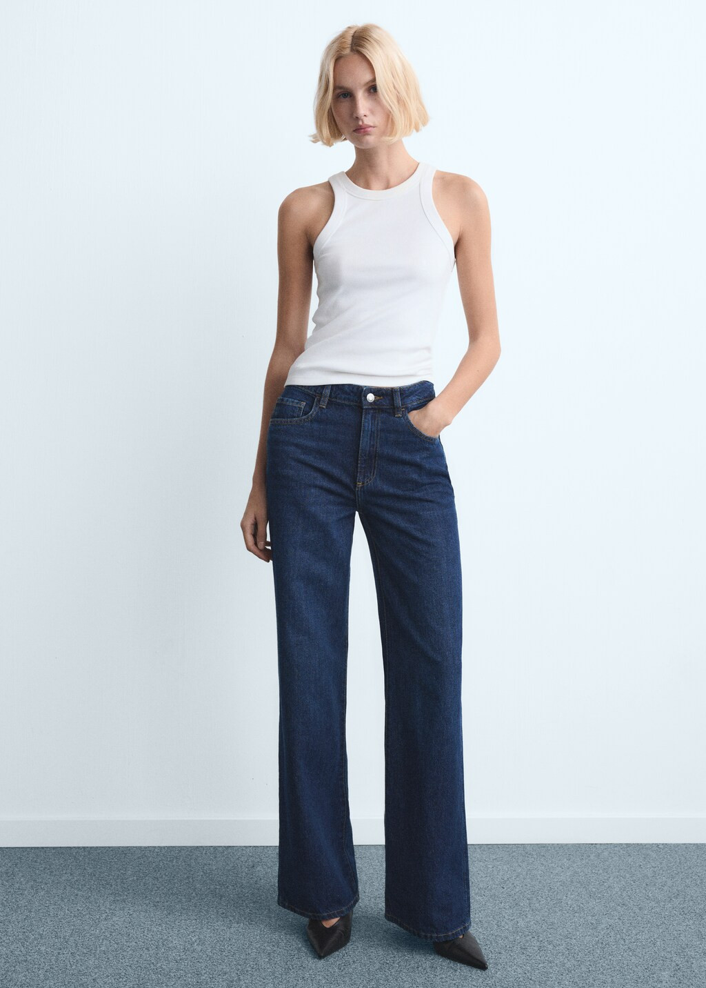 Danila high-waisted wide leg jeans | Mango (US/MX/AU)