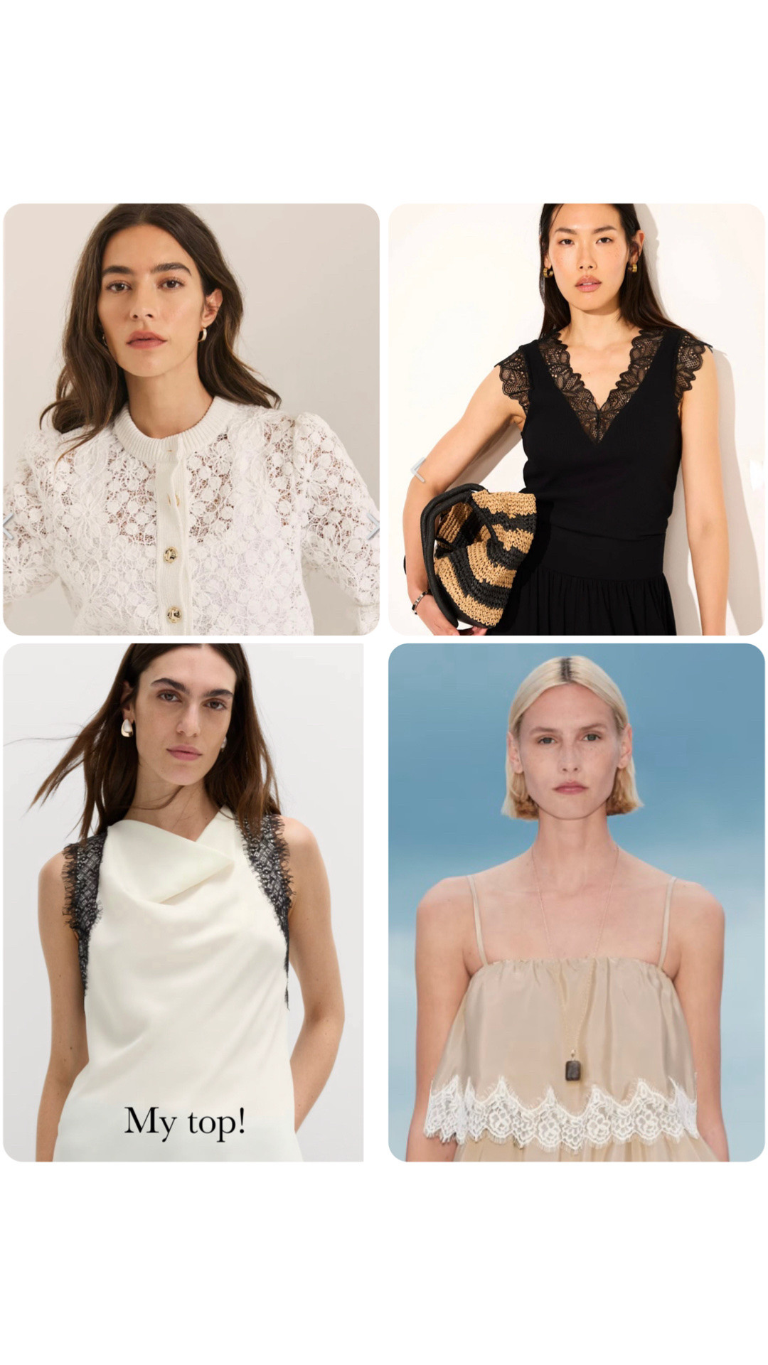 Here are some stylish lace tops and a dress for Spring/Summer!

#LTKuk #LTKsummer #LTKover50style