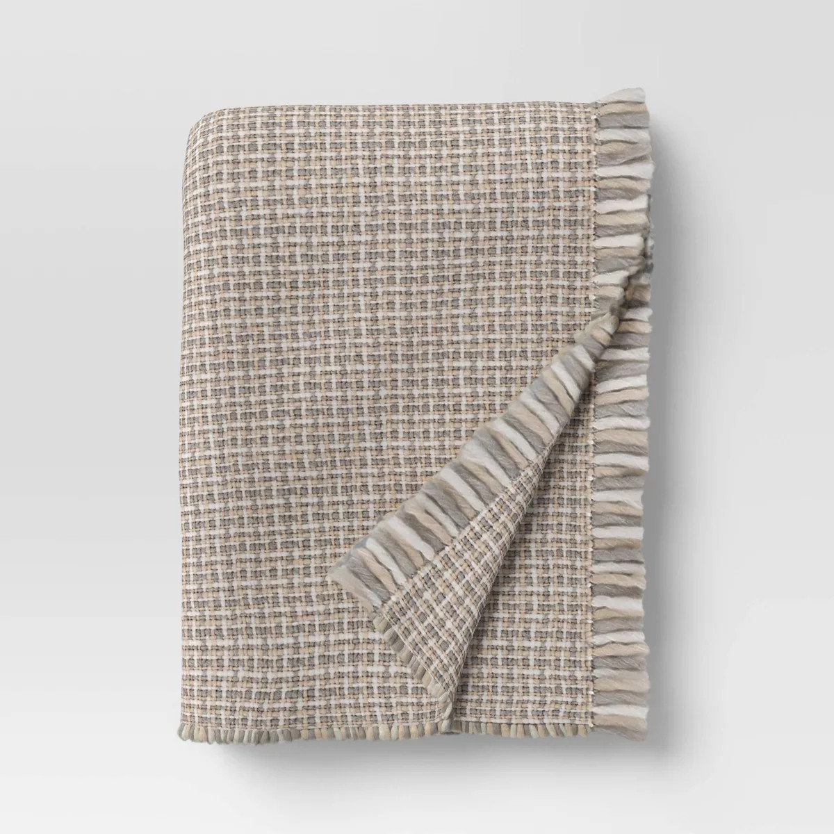 Woven Throw Blanket Cream/Neutral/Black - Threshold™ | Target