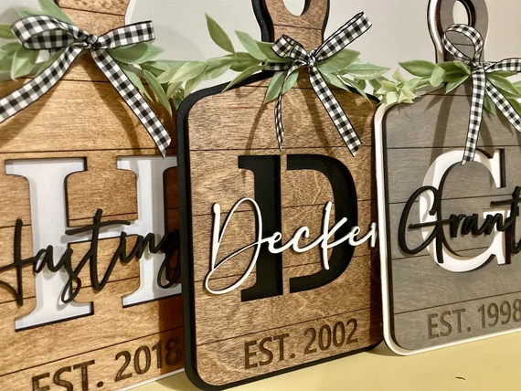Personalized Cutting Boards  Family Name Cutting Board  | Etsy | Etsy (US)