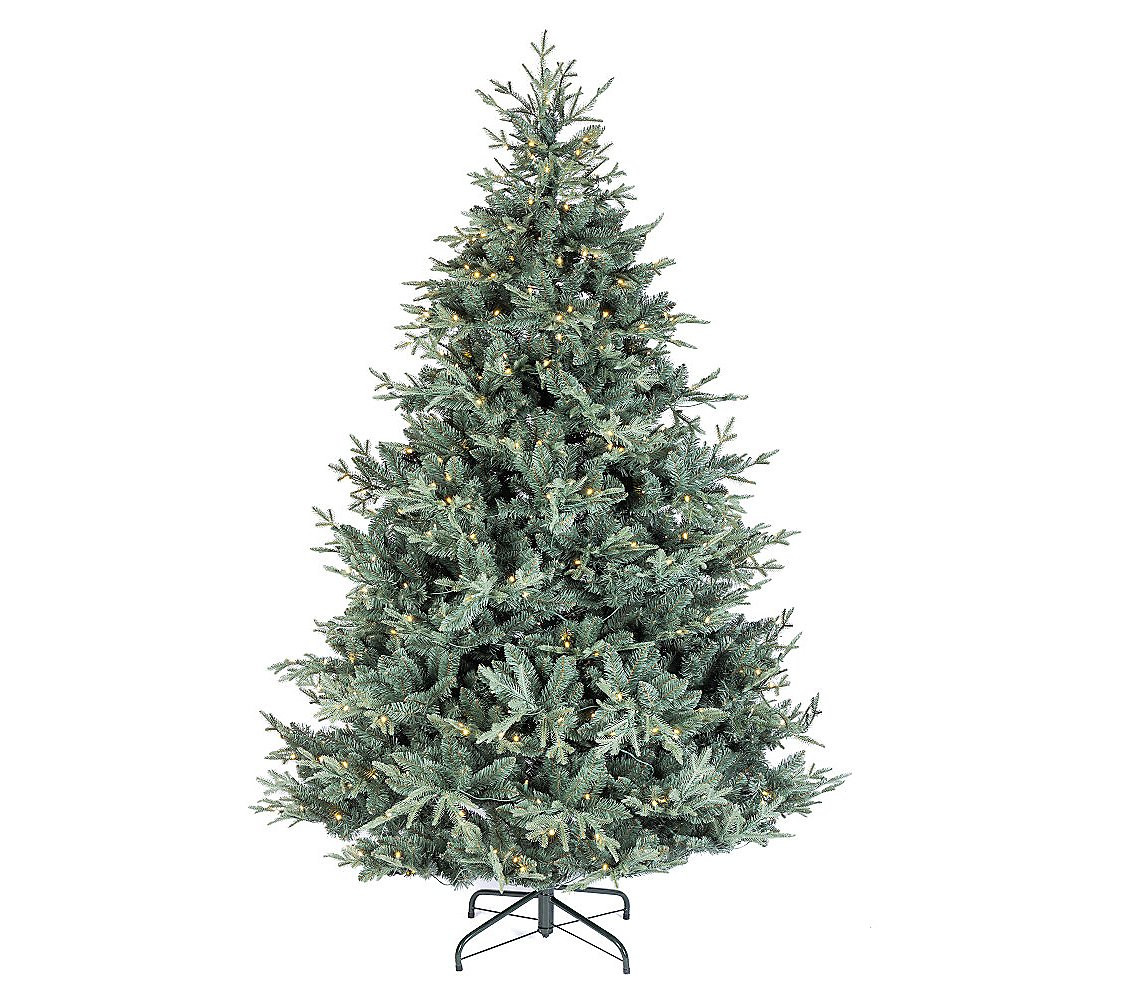 Lush 5 ft Prelit Blue Spruce Christmas Tree byterling | QVC