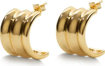 Panel J-Hoop EarringsArgento Vivo Sterling Silver | Nordstrom