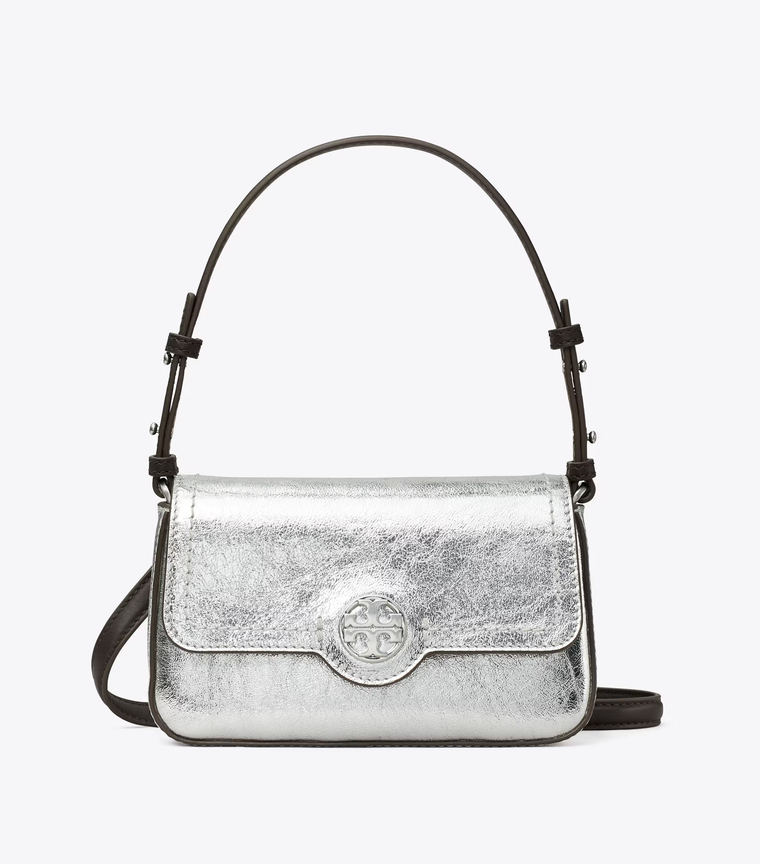 MINI METALLIC LEATHER SHOULDER BAG | Tory Burch (US)
