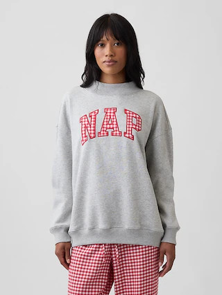 Relaxed Mockneck Graphic Sweatshirt | Gap Factory