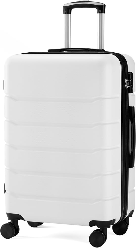 Simple Deluxe 20 Inch Hardside Carry On Luggage, Suitcase with Double Spinner Wheels & TSA Lock, ... | Amazon (US)