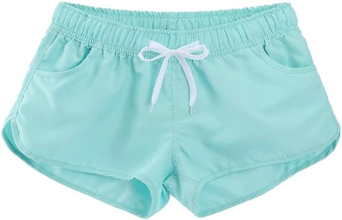 ESTAMICO Women Board Shorts with Liner Quick Dry UPF 50+ Drawstring Floral Print Swim Trunk with ... | Amazon (US)