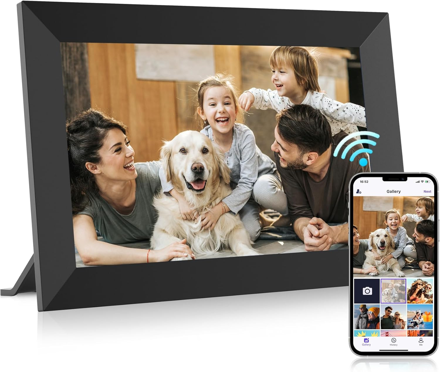 MaxAngel Digital Picture Frame 10.1 Inch WiFi Electronic Photo Frame 16GB Storage SD Card Slot De... | Amazon (US)