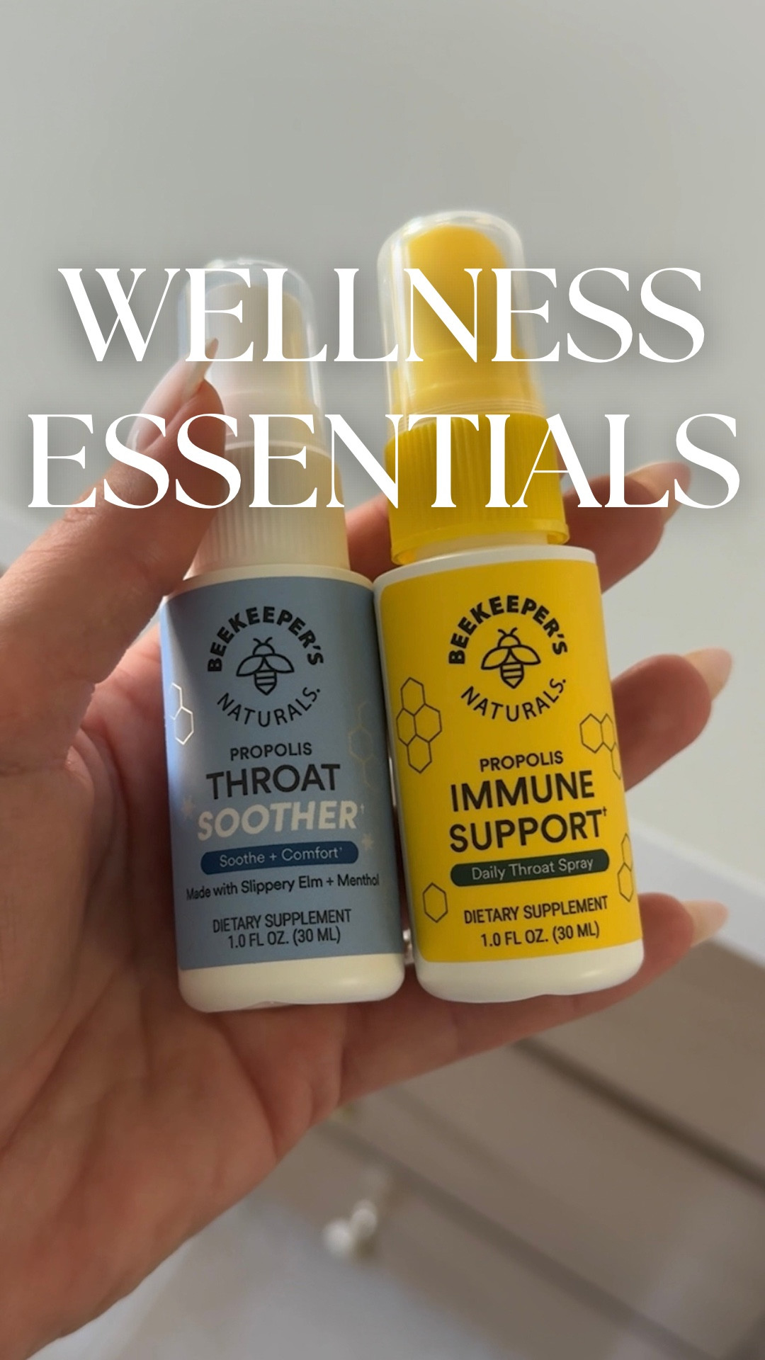 Wellness essentials from Beekeeper's
Naturals 🐝 instant cooling relief + daily
immune support, clean ingredients, travel friendly, and so good you'll look forward to using them!

cold and flu essentials, throat spray, immune support, natural remedy, clean ingredients, wellness must have, travel friendly, instant relief, daily routine, cold season care #coldseason #throatspray #immunesupport #wellnessfinds #cleaningredients

#LTKHome #LTKStyleTip #LTKSeasonal