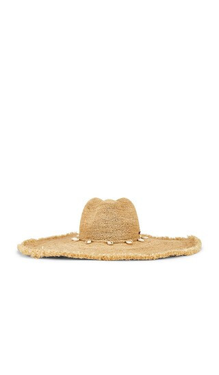 florabella Beverly Crochet Raffia Sunhat in Neutral. | Revolve Clothing (Global)