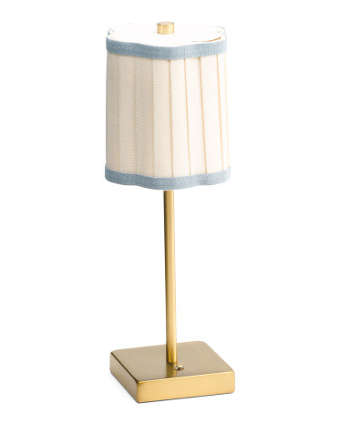 15x5.5 Led Rechargeable Touch Lamp With Fluted Shade | Marshalls