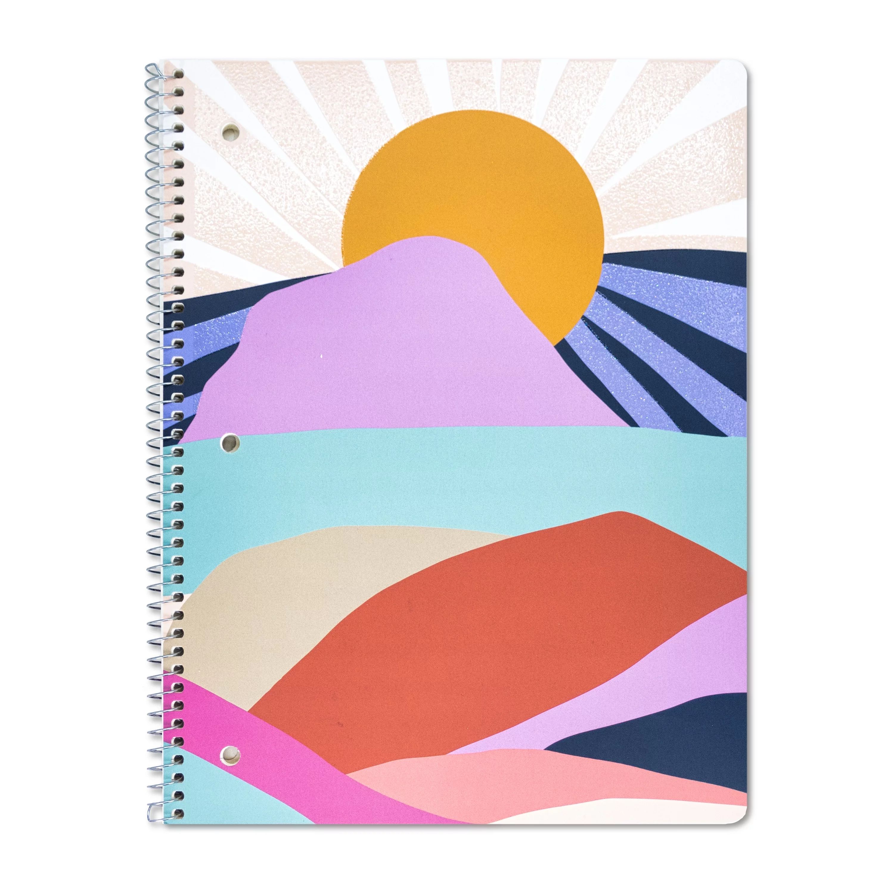 Class Act Stationery 1-Subject Spiral Notebook, 80 CR Sheets, 10.5"x8", Mountains/Sunrise - Walma... | Walmart (US)