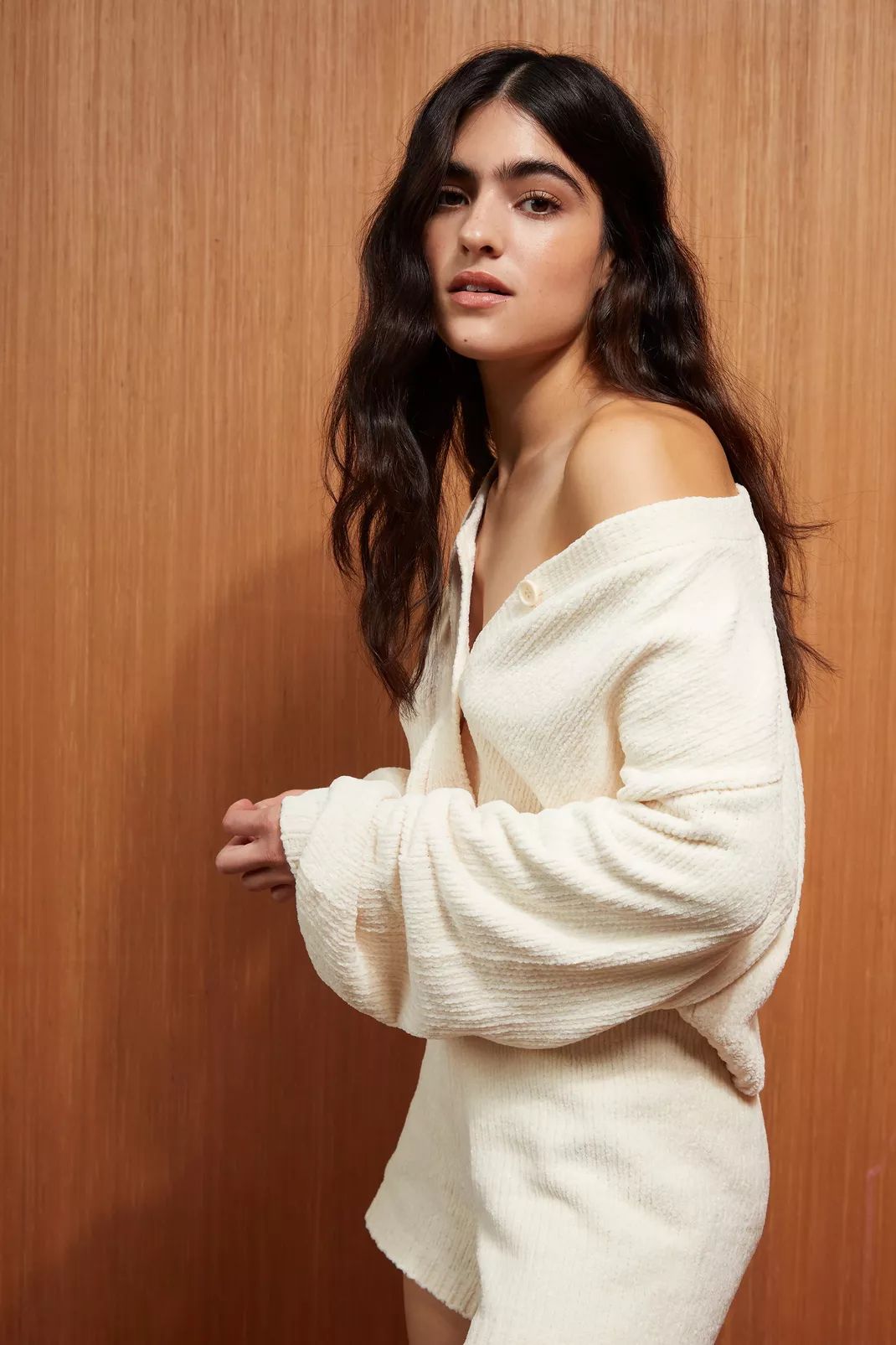 Chenille Chunky Cardigan and Shorts Lounge Set | Nasty Gal (US)