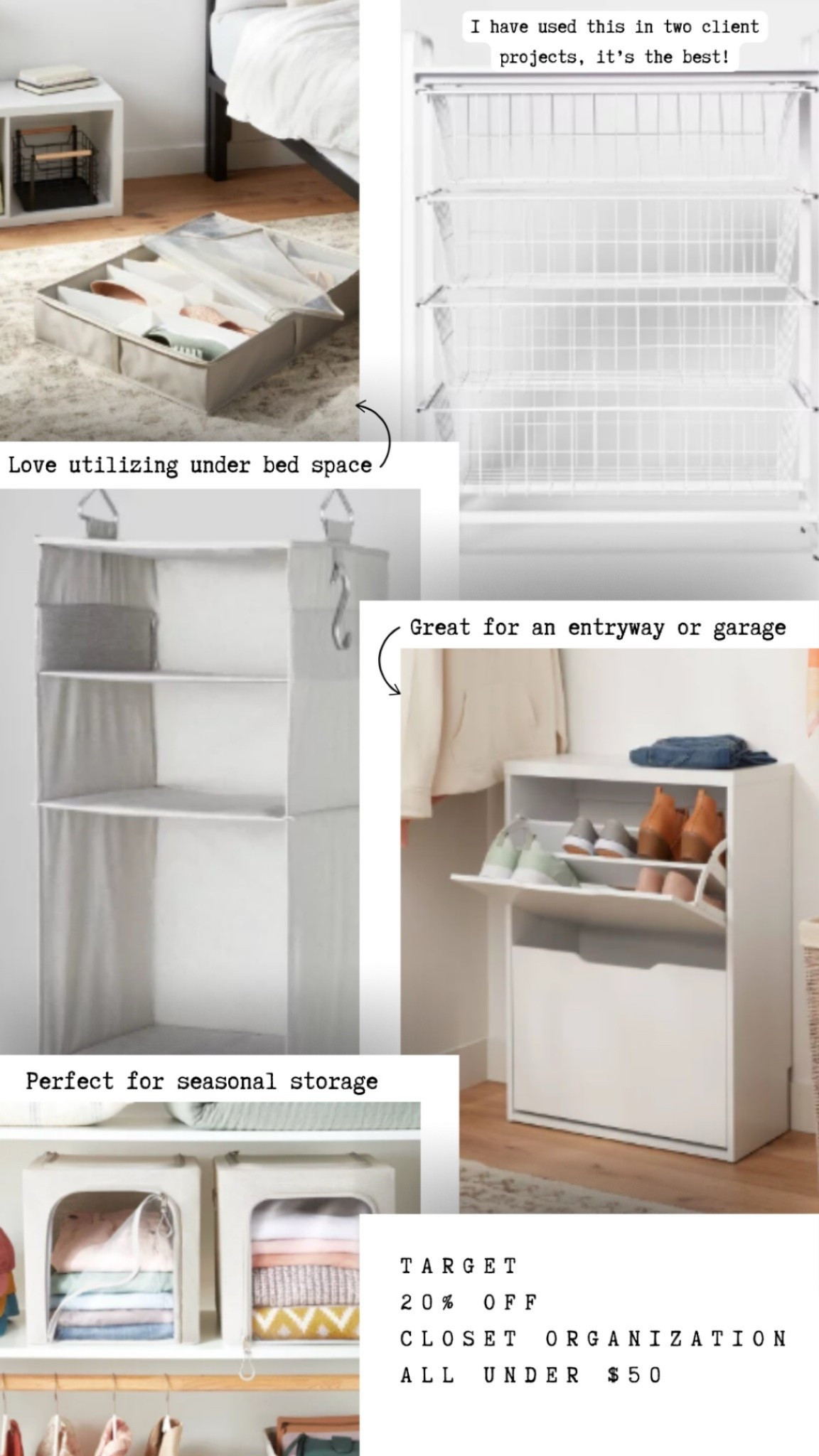 Target circle week deals! Closet storage 

#LTKSaleAlert