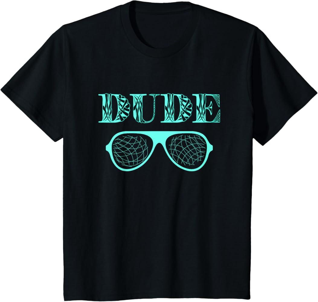 Dude Shirt Graphic Tee and Birthday Dude Outfit Boys Men T-Shirt | Amazon (US)