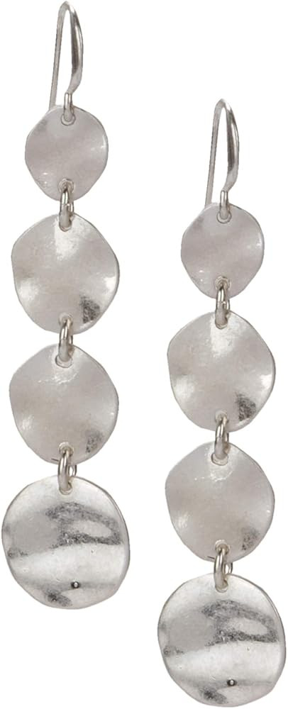 SPUNKYsoul Boho Round Minimalist 3 or 4 Statement Circle Disc Drop Dangle Earrings in Gold and Si... | Amazon (US)