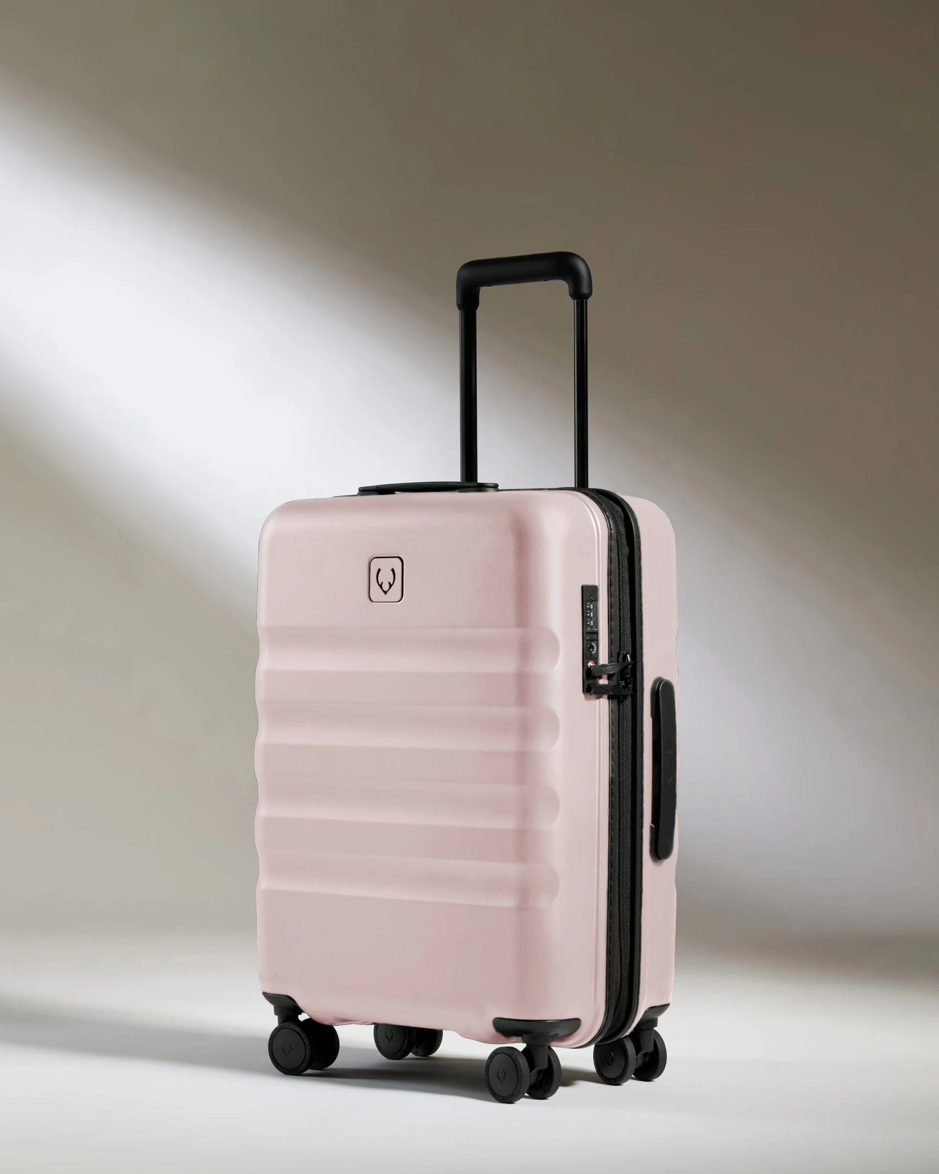 Cabin Suitcase in Moorland Pink - Icon Stripe | Lightweight & Hard Shell Suitcase | Antler UK