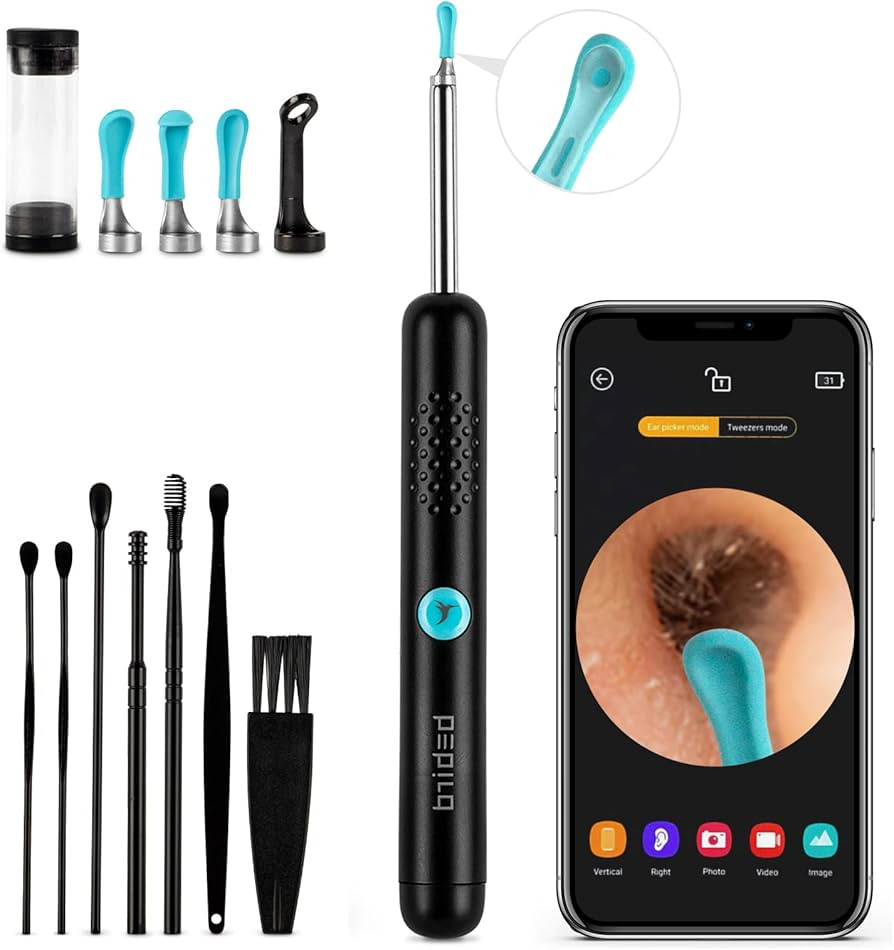 Yumika Ear Wax Removal Tool Camera - R1 Upgraded Anti-Fall Off Eartips Ear Cleaner with Camera, W... | Amazon (US)