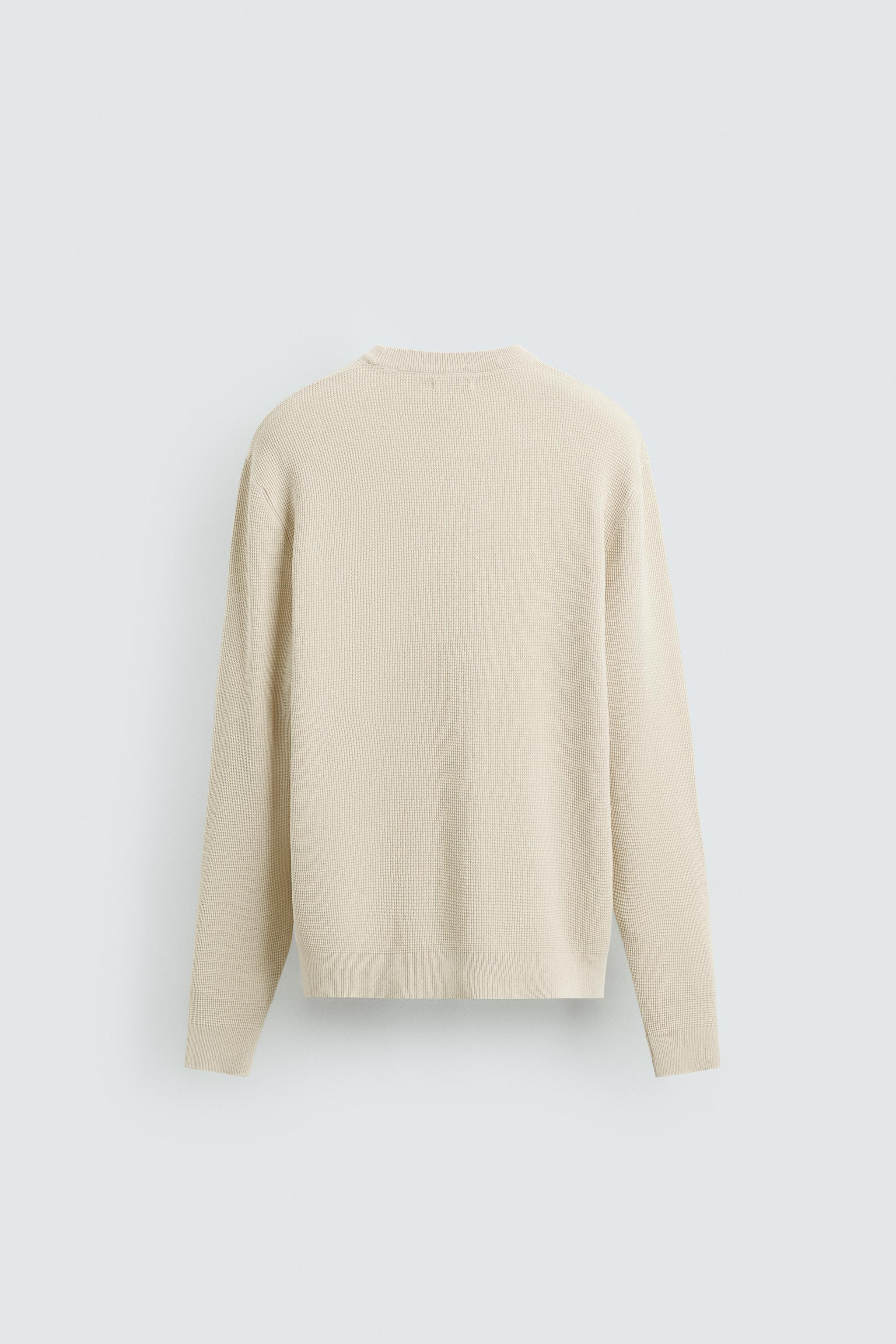 REGULAR FIT WAFFLE JUMPER | Zara US
