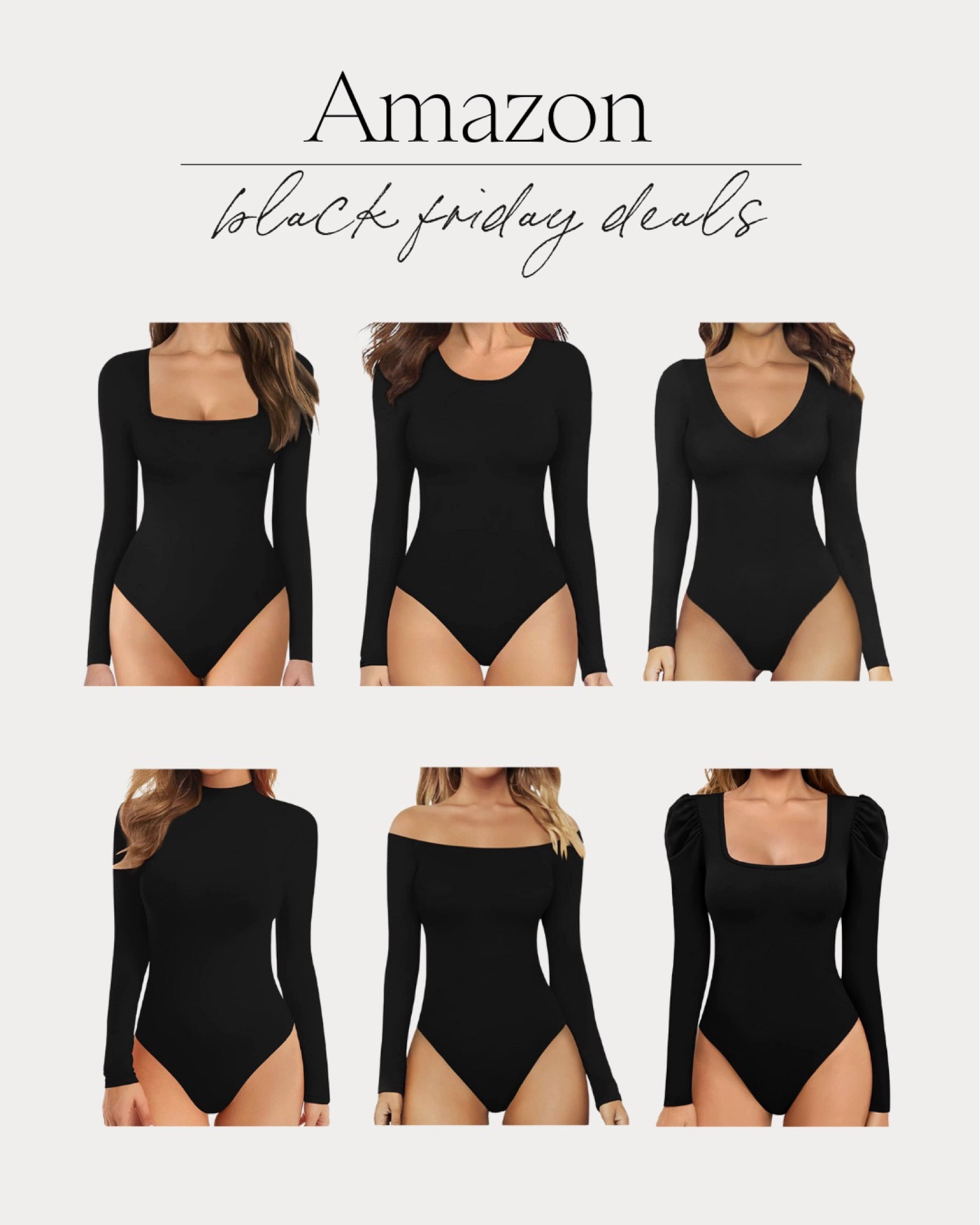Shop these Amazon bodysuits under $20!
Black Friday, deals, Amazon, bodysuits, multiple colors

#LTKsalealert #LTKstyletip #LTKCyberweek