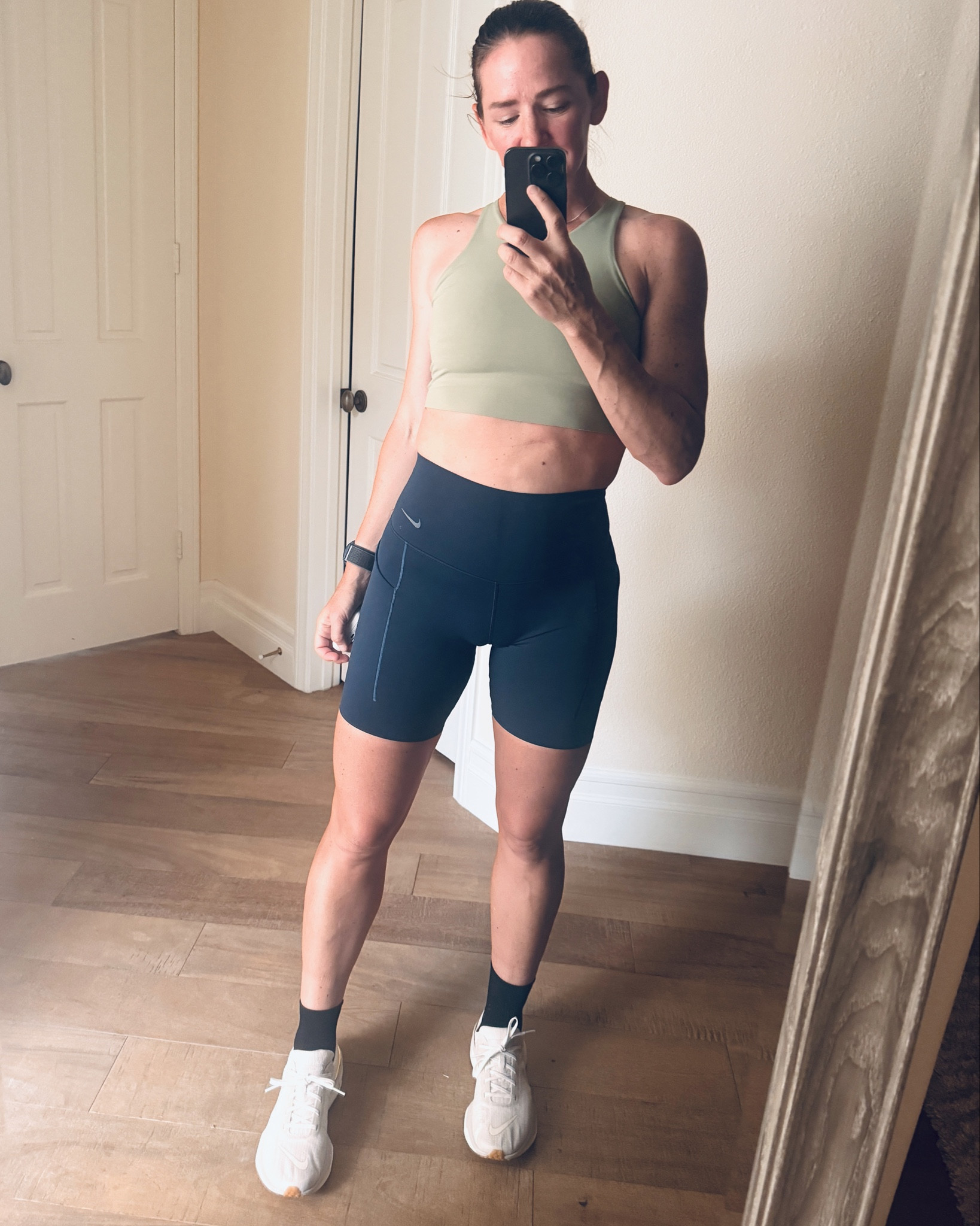 High-waist, deep side pockets, & a fit that doesn’t shift! These are BUTTERY soft & one of my favorites for long runs! They come in several colors & look great on any body type💛

#LTKFitness #LTKActive