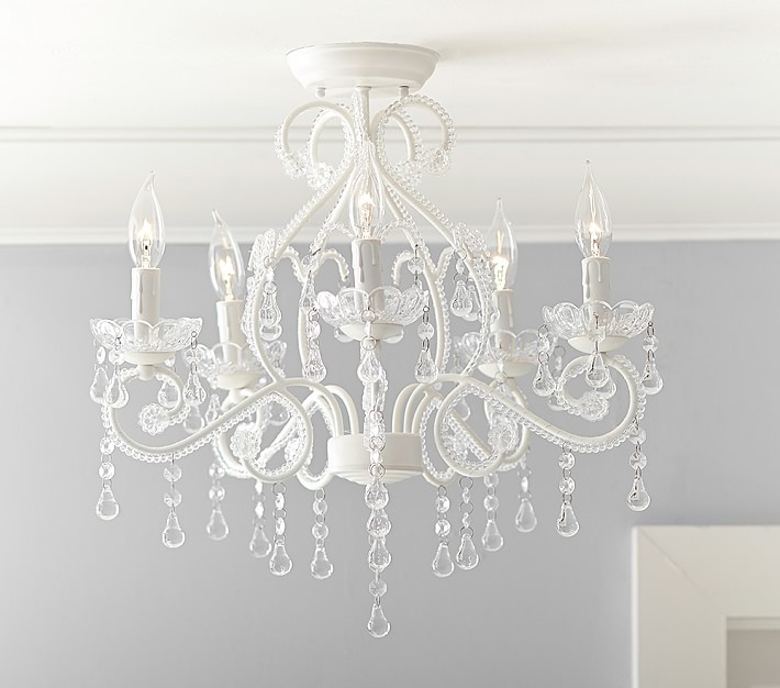 Lydia Flush Mount Chandelier | Pottery Barn Kids