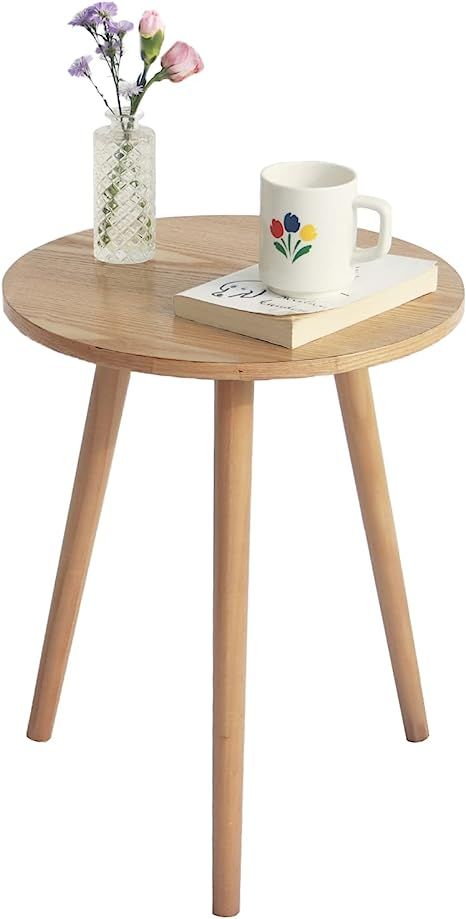 AWASEN Side Table Round, Small Accent Table Nightstand Modern End Table for Living Room Bedroom O... | Amazon (US)