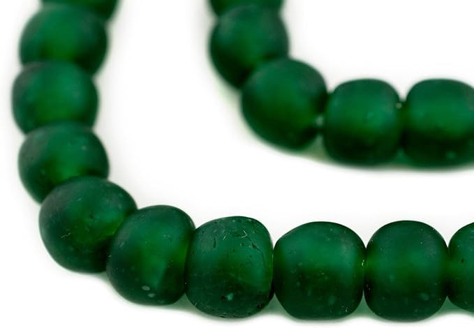 TheBeadChest African Recycled Glass Beads, Strand, for Jewelry Making, Home Decor, Handmade in Gh... | Amazon (US)