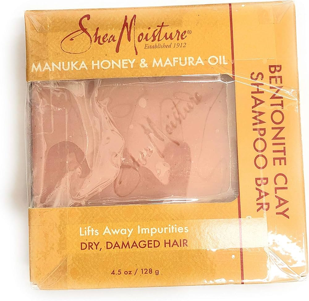 SheaMoisture Manuka Honey & Mafura Oil Clay Shampoo Bar, 4.5 Ounce | Amazon (US)