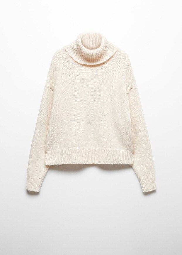 Turtleneck knitted sweater -  Women | Mango USA | MANGO (US)