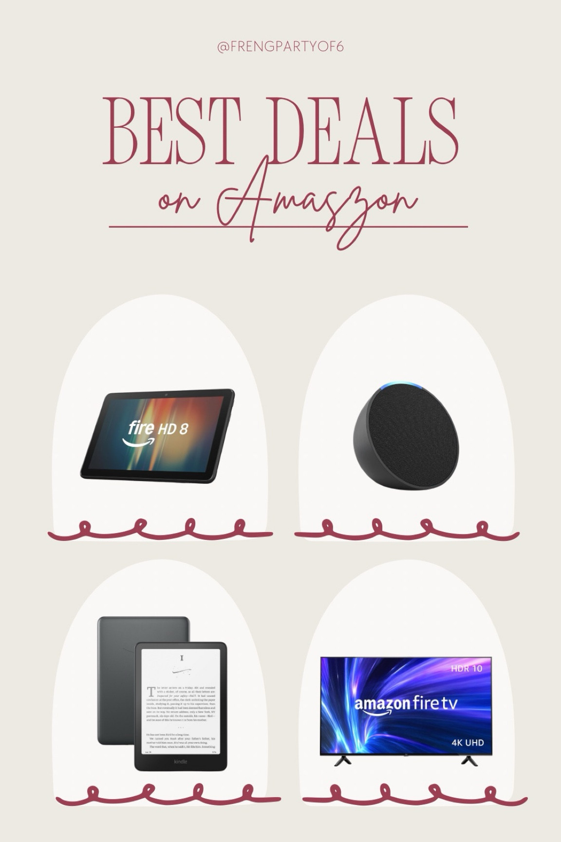 Amazon tech deals for cyber week! 45% off the fire tablet, 55% off Amazon echo pop and more!

#LTKGiftGuide #LTKSaleAlert #LTKCyberWeek