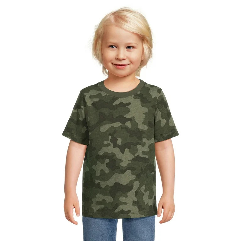 Garanimals Toddler Boy Short Sleeve Print T-Shirt, Sizes 12M-5T | Walmart (US)