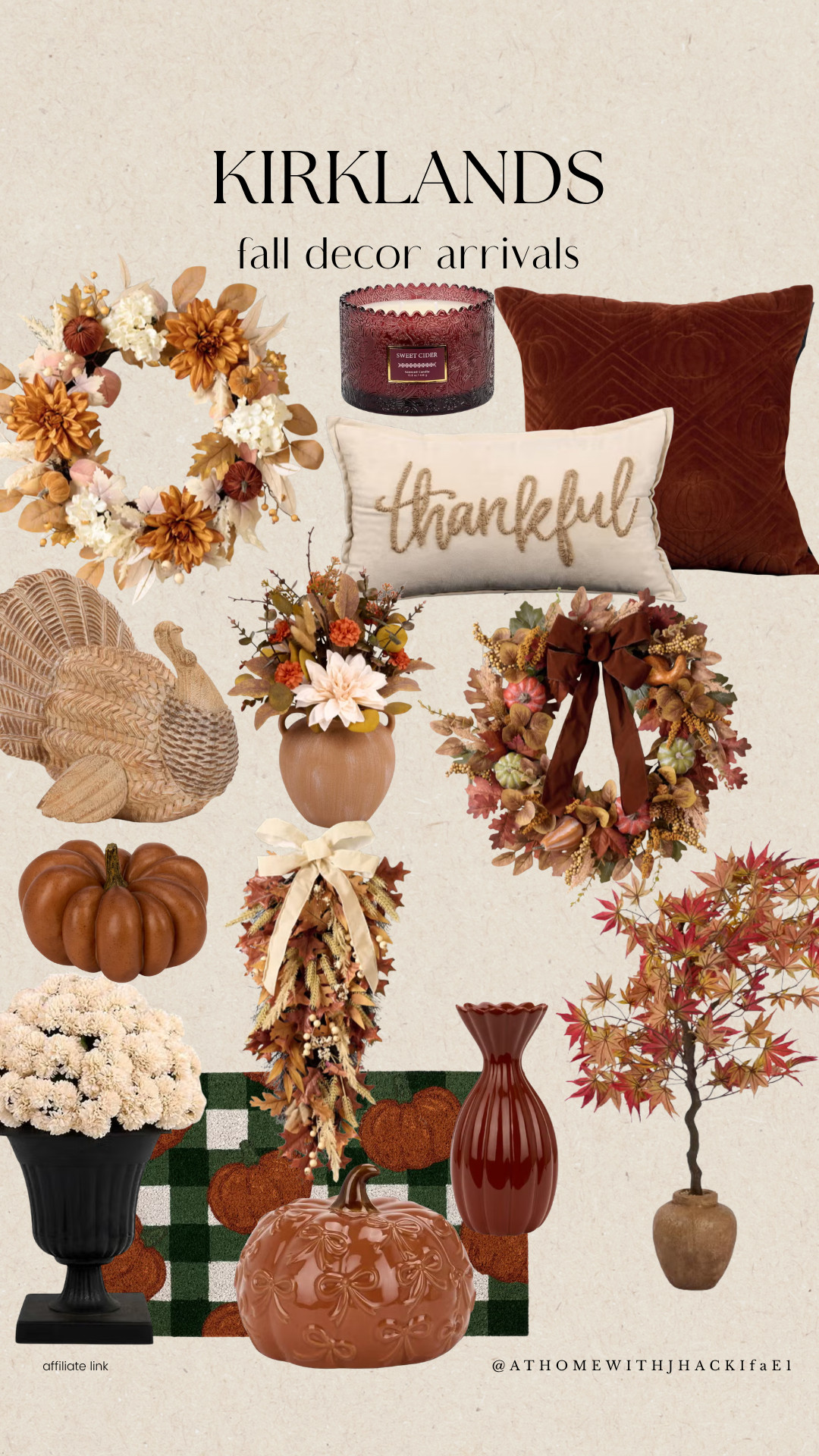 Kirklands fall decor, Kirklands fall 2026, fall decor arrivals, autumn home decor, fall wreath ideas, fall throw pillows, burgundy fall decor, pumpkin decor, fall floral arrangements, Thanksgiving decor, fall front porch decor, fall doormat, cozy autumn decor, traditional fall decor, fall home finds, orange and burgundy decor, fall centerpiece ideas, fall vase decor, seasonal home decor, cozy fall aesthetic

#LTKSeasonal #LTKHome