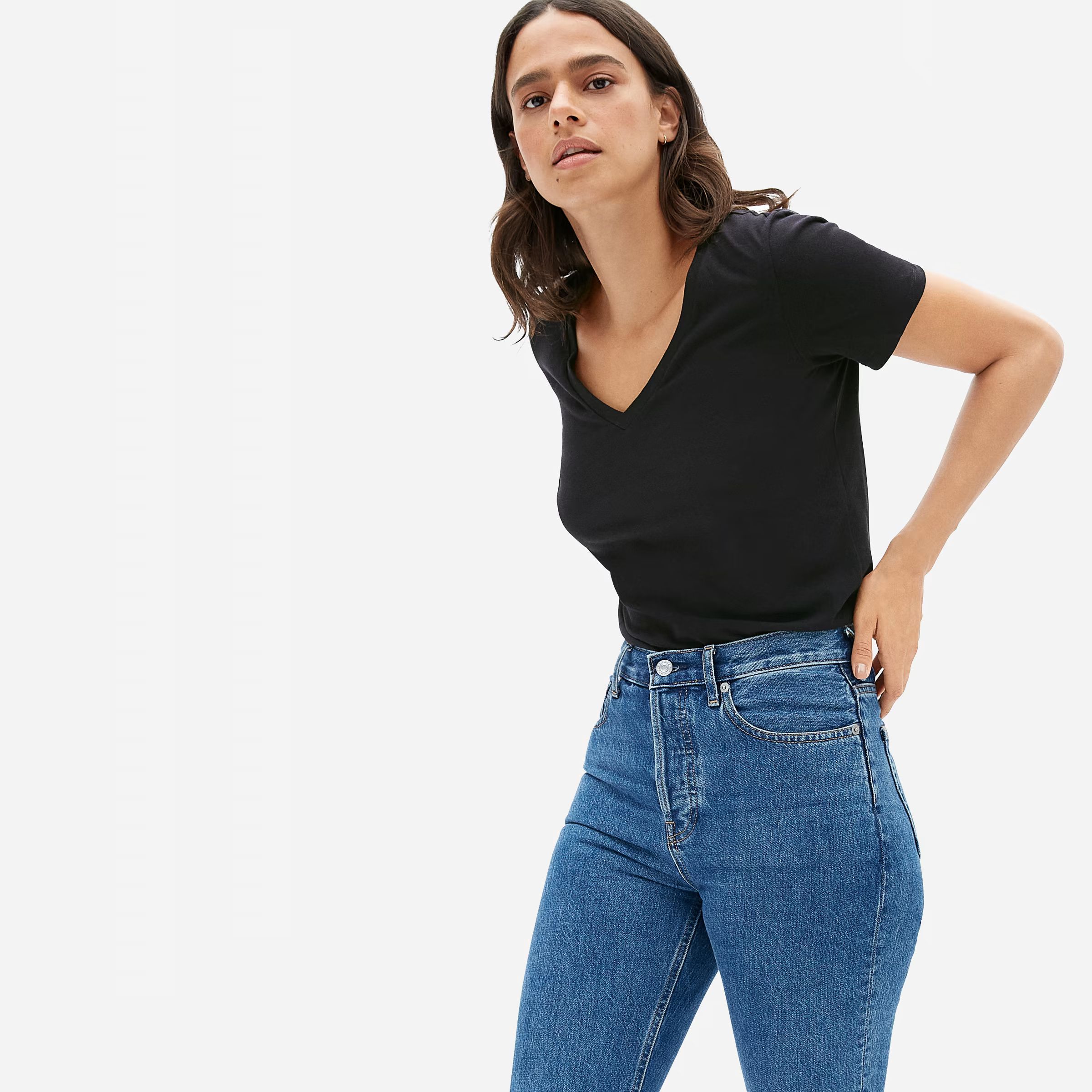 The Organic Cotton V-Neck | Everlane