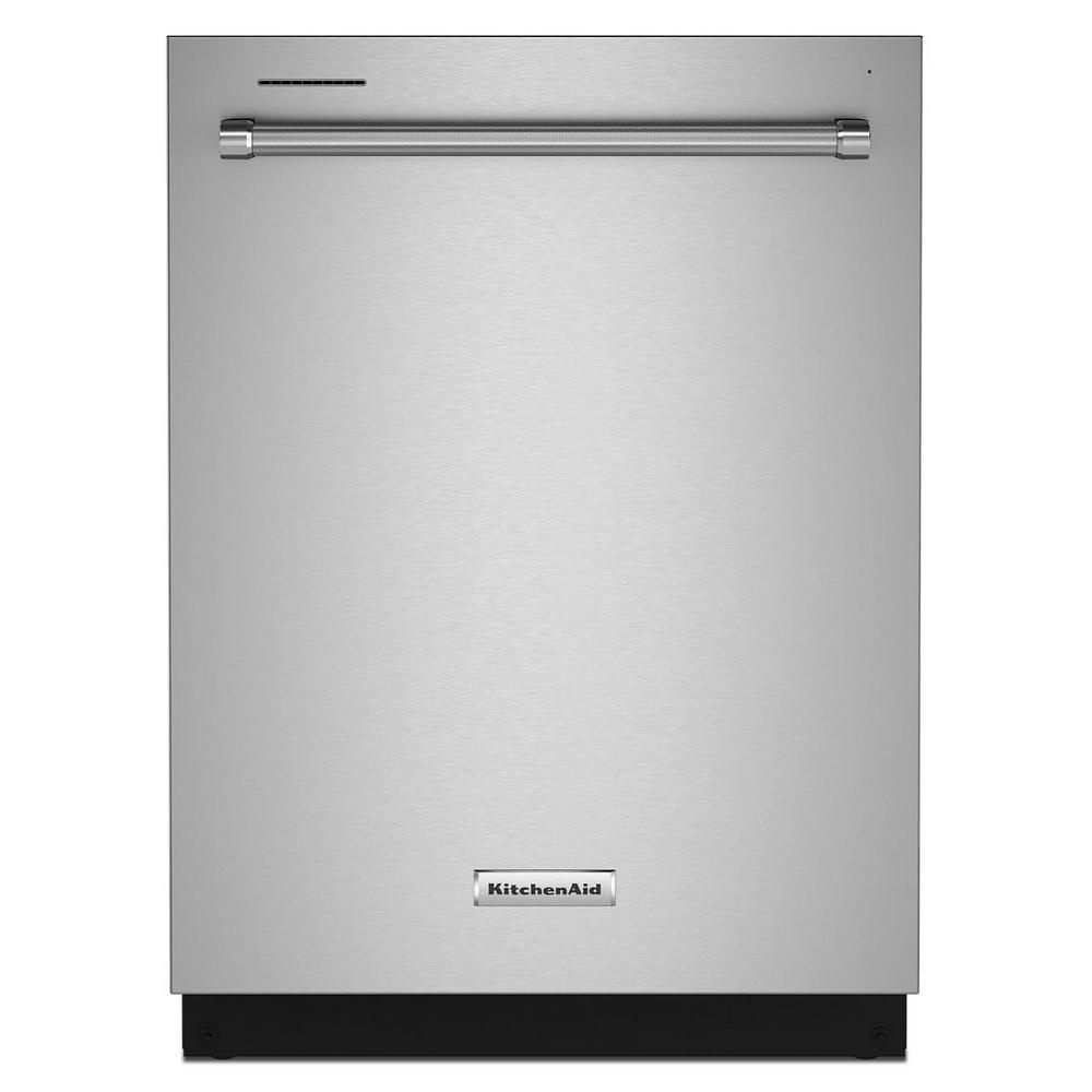 24 in. Top Control Built-In Tall Tub Dishwasher in PrintShield Stainless with Stainless Steel Tub... | The Home Depot