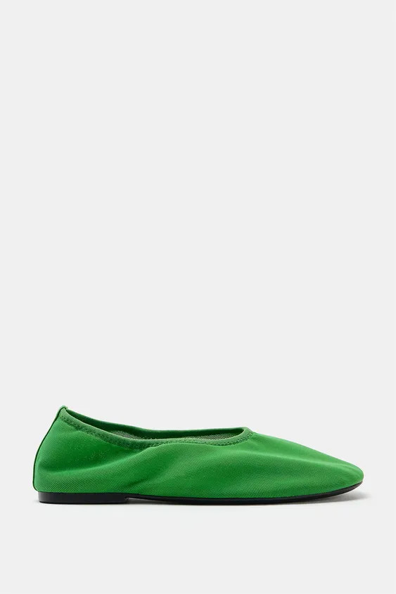 MESH BALLET FLATS | Zara Canada