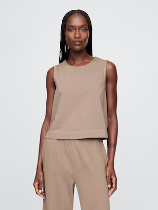 Heavyweight Organic Cotton Cropped Shell Tank Top | Gap (CA)