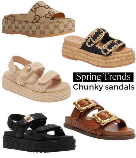 Chunky Sandals 
Gucci Sandals 
Spring Outfit 
#ltkseasonal
#ltkover40
#ltku 


#LTKshoecrush #LTKfindsunder100
