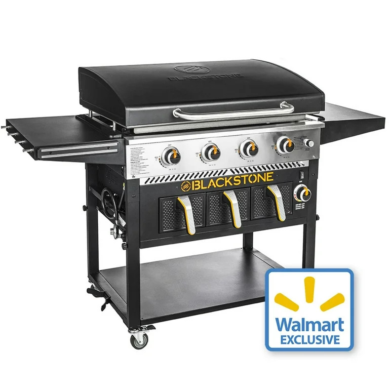Blackstone 4-Burner 36" Griddle with Air Fryer and Hood - Walmart.com | Walmart (US)