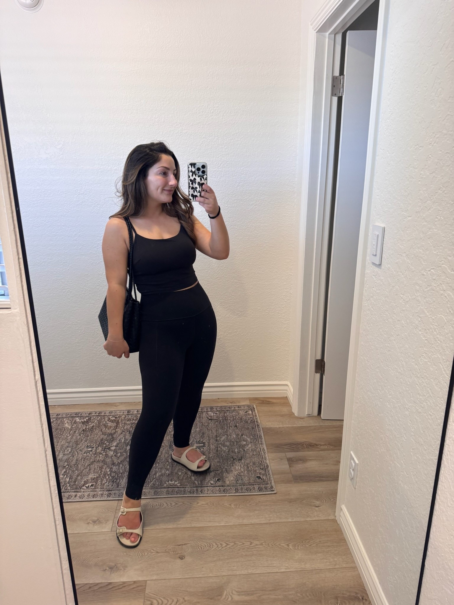 Pilates outfit! 

Top size large (should be in medium/small) 
Pants size small petite


Petite workout leggings 
Petite activewear


#LTKPetite #LTKActive #LTKFindsUnder100