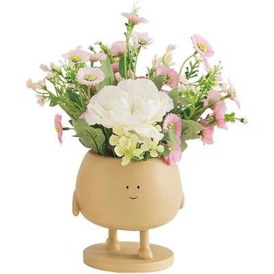 High Quality Resin Smiley Face Plant Pots: Durable, Aesthetic, Good Drainage, Suitable for Indoor & Outdoor Use | Wayfair North America