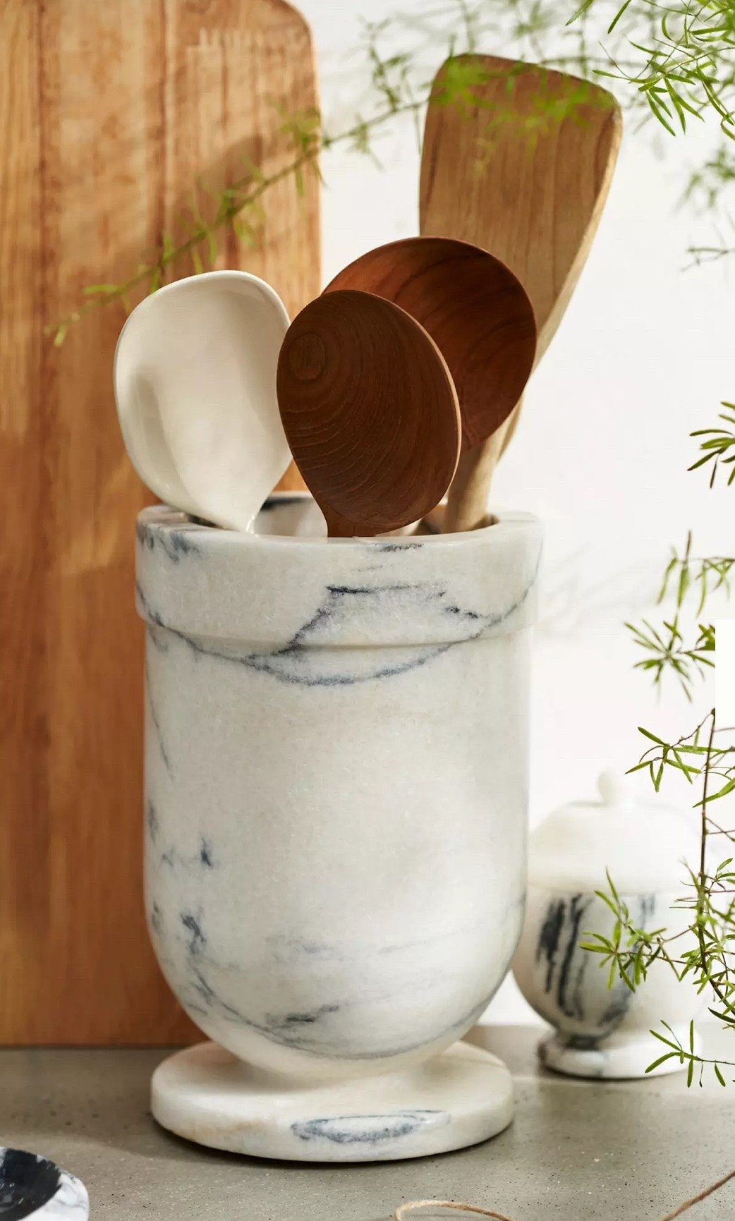 Anthropologies home edition
Smoky White Marble Utensil Holder
