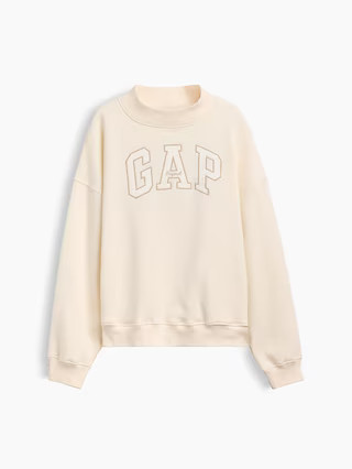 VintageSoft Oversized Mockneck Logo Sweatshirt | Gap (US)