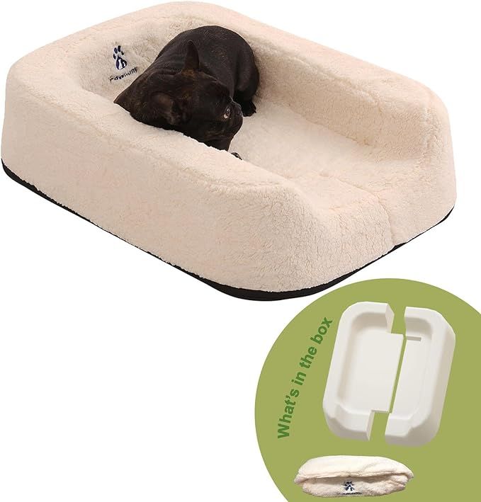 Pawmmy Size Adjustable Dog Bed, Orthopedic Dog Bed with CertiPUR-US Foam, Waterproof Dog Bed with... | Amazon (US)