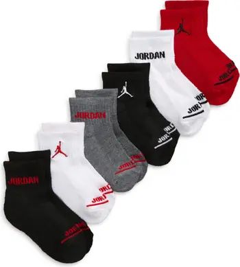 Jordan Kids' 6-Pack Jordan Legend Assorted Ankle Crew Socks | Nordstrom | Nordstrom