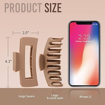 LuSeren Hair Clips for Women 4.3 Inch Large Hair Claw Clips for Women Thin Thick Curly Hair, Big ... | Amazon (US)