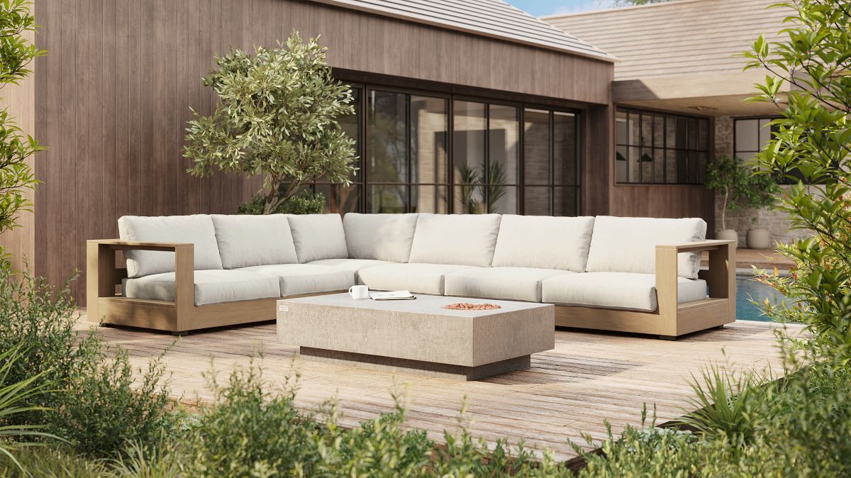 Telluride Outdoor 4-Piece L-Shaped Sectional (150") | West Elm (US)