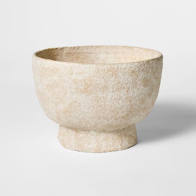 10" Pedestal Paper Mache Bowl - Threshold™ designed with Studio McGee | Target